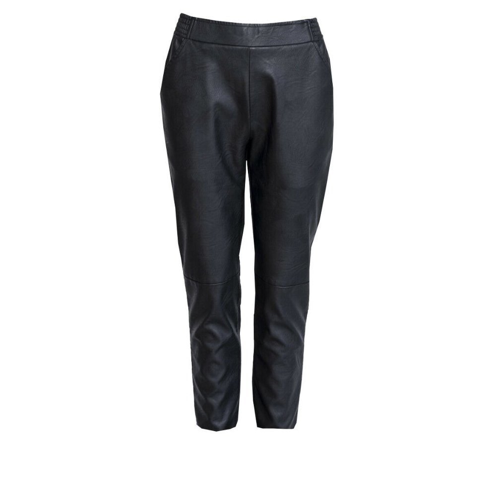 SPARKZ COPENHAGEN Cool Faux Leather Moto Pants Black S M L